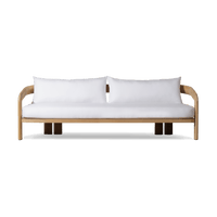 Chloe 3 Seat Sofa | Teak Natural, Copacabana Midnight,
