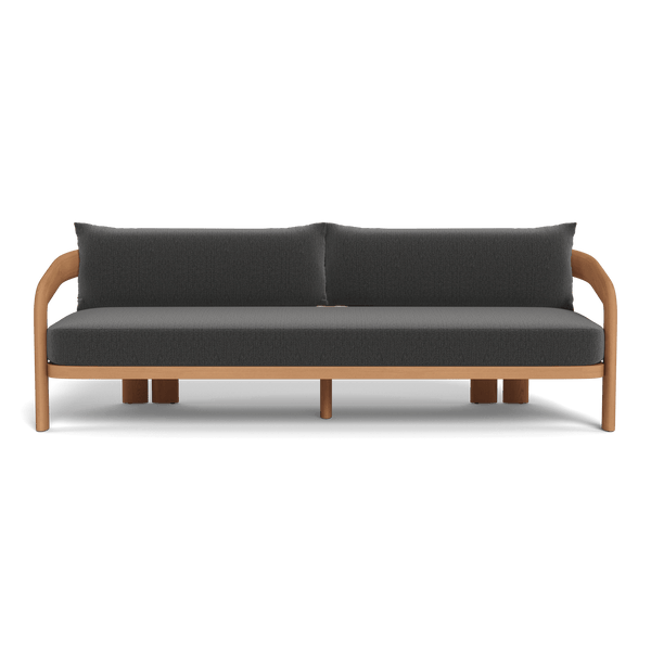 Chloe 3 Seat Sofa | Teak Natural, Marley Boulder,