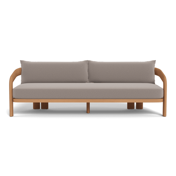 Chloe 3 Seat Sofa | Teak Natural, Marley Chinchilla,
