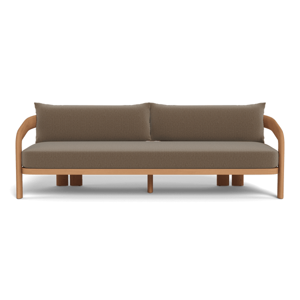 Chloe 3 Seat Sofa | Teak Natural, Marley Mink,