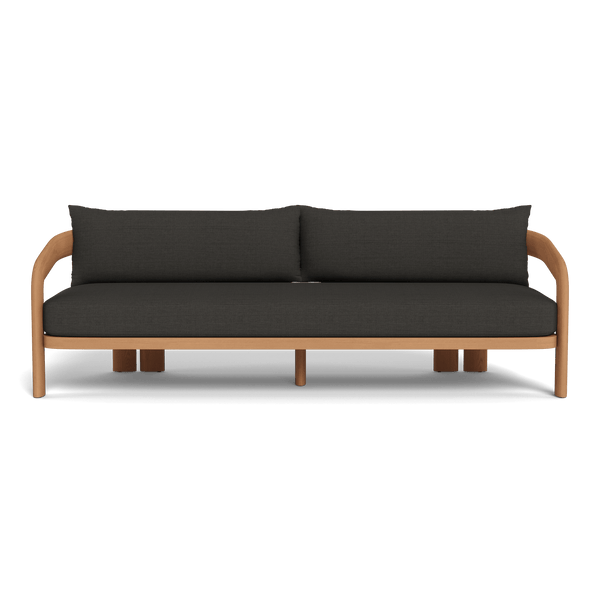 Chloe 3 Seat Sofa | Teak Natural, Monterey Charcoal,