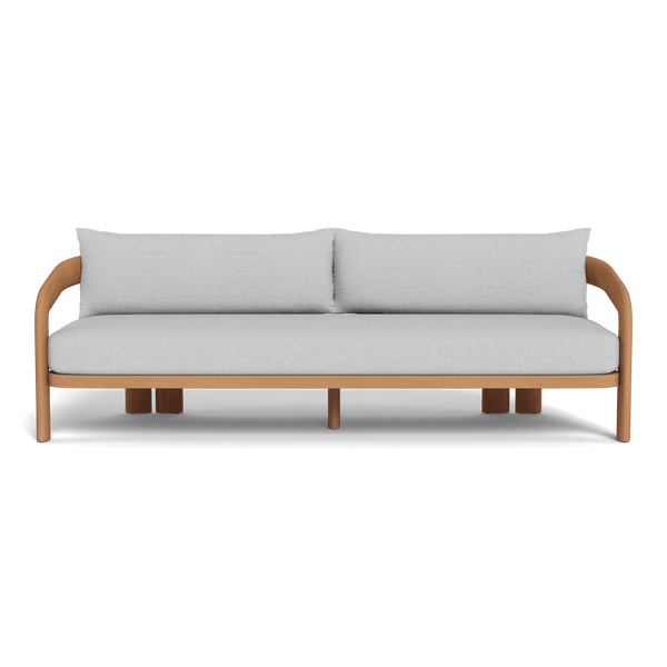 Chloe 3 Seat Sofa | Teak Natural, Monterey Silver,