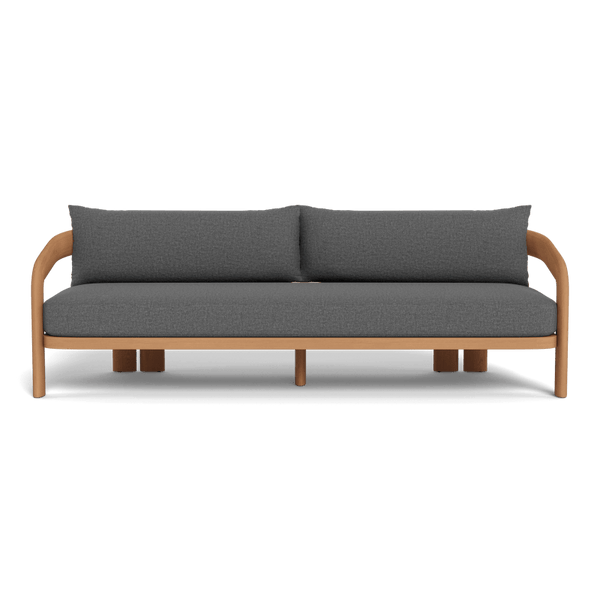Chloe 3 Seat Sofa | Teak Natural, Siesta Slate,