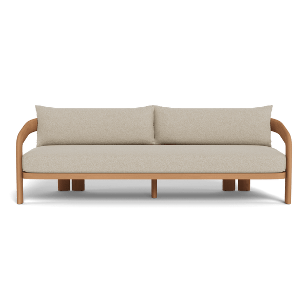 Chloe 3 Seat Sofa | Teak Natural, Siesta Taupe,
