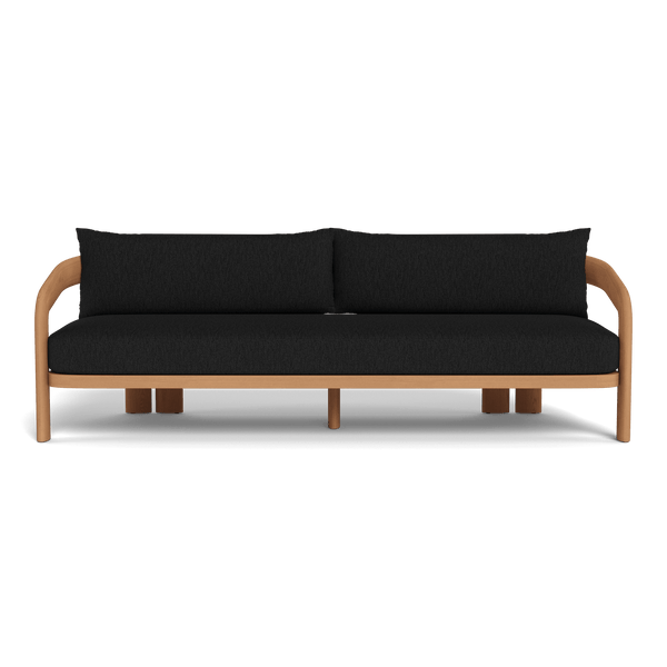 Chloe 3 Seat Sofa | Teak Natural, Pebble Charcoal,