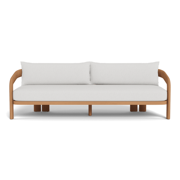 Chloe 3 Seat Sofa | Teak Natural, Pebble Cloud,