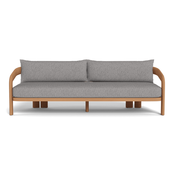 Chloe 3 Seat Sofa | Teak Natural, Pebble Fog,