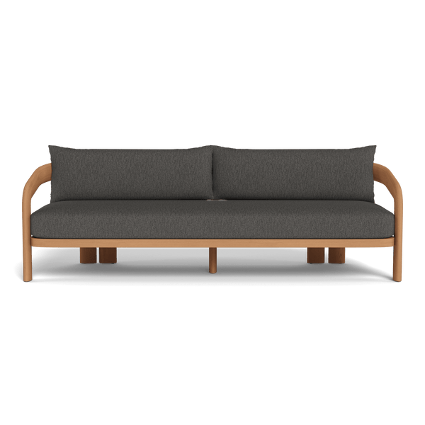 Chloe 3 Seat Sofa | Teak Natural, Pebble Smoke,