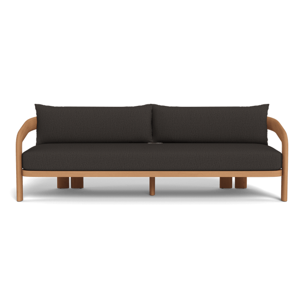 Chloe 3 Seat Sofa | Teak Natural, Stirling Flint,
