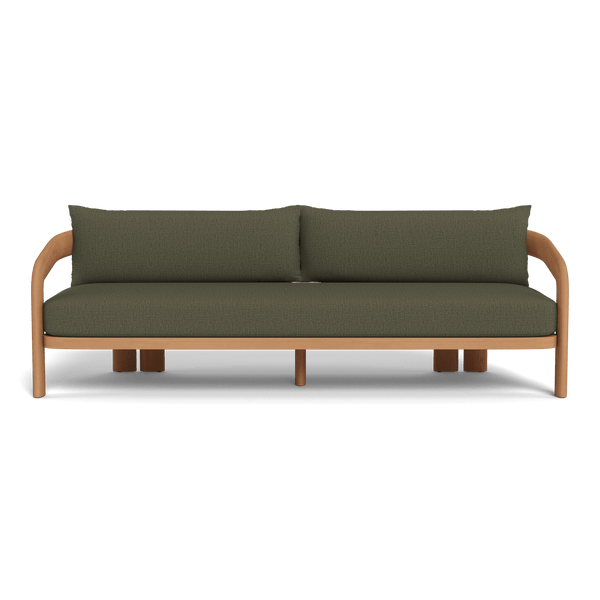 Chloe 3 Seat Sofa | Teak Natural, Stirling Moss,