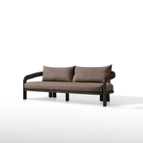 Chloe Aluminum 3 Seat Sofa | Aluminum Bronze, Altona Dew,