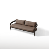 Chloe Aluminum 3 Seat Sofa | Aluminum Bronze, Altona Dew,
