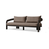 Chloe Aluminum 3 Seat Sofa | Aluminum Bronze, Panama Coco,