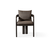 Chloe Aluminum Dining Chair | Aluminum Bronze, Panama Coco,