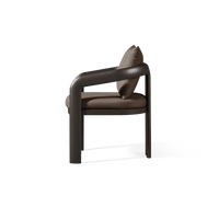 Chloe Aluminum Dining Chair | Aluminum Bronze, Panama Coco,