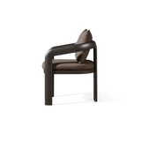 Chloe Aluminum Dining Chair | Aluminum Bronze, Panama Coco,