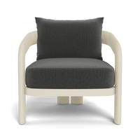 Chloe Aluminum Lounge Chair | Aluminum Bone, Marley Boulder,
