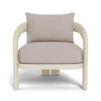 Chloe Aluminum Lounge Chair | Aluminum Bone, Panama Marble,