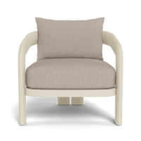 Chloe Aluminum Lounge Chair | Aluminum Bone, Pebble Sand,