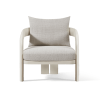 Chloe Aluminum Lounge Chair | Aluminum Bone, Siesta Taupe,