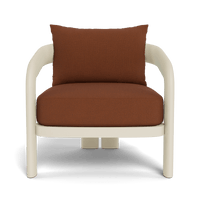 Chloe Aluminum Lounge Chair | Aluminum Bone, Sorrento Rust,