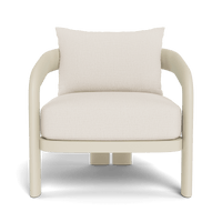 Chloe Aluminum Lounge Chair | Aluminum Bone, Stirling Linen,