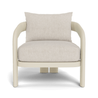 Chloe Aluminum Lounge Chair | Aluminum Bone, Stirling Sanddollar,
