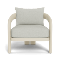 Chloe Aluminum Lounge Chair | Aluminum Bone, Stirling Smoke,
