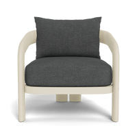 Chloe Aluminum Lounge Chair | Aluminum Bone, Vela Smoke,