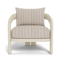 Chloe Aluminum Lounge Chair | Aluminum Bone, Zuma Flax,
