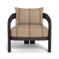 Chloe Aluminum Lounge Chair | Aluminum Bronze, Bateau Teak,