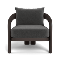 Chloe Aluminum Lounge Chair | Aluminum Bronze, Marley Boulder,