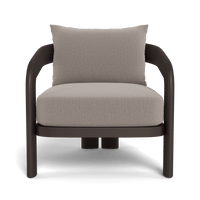 Chloe Aluminum Lounge Chair | Aluminum Bronze, Marley Chinchilla,