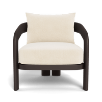 Chloe Aluminum Lounge Chair | Aluminum Bronze, Marley Parchment,