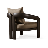 Chloe Aluminum Lounge Chair | Aluminum Bronze, Panama Coco,