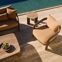 Chloe Aluminum Lounge Chair | Aluminum Bronze, Panama Coco,