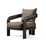 Chloe Aluminum Lounge Chair | Aluminum Bronze, Panama Coco,