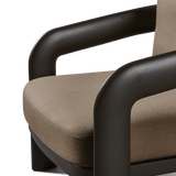 Chloe Aluminum Lounge Chair | Aluminum Bronze, Panama Coco,