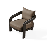 Chloe Aluminum Lounge Chair | Aluminum Bronze, Panama Coco,