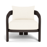 Chloe Aluminum Lounge Chair | Aluminum Bronze, Riviera Ivory,