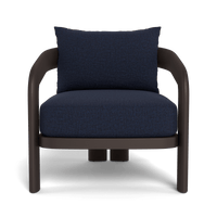 Chloe Aluminum Lounge Chair | Aluminum Bronze, Siesta Indigo,