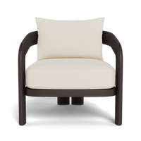 Chloe Aluminum Lounge Chair | Aluminum Bronze, Siesta Ivory,