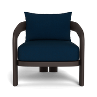 Chloe Aluminum Lounge Chair | Aluminum Bronze, Sorrento Navy,
