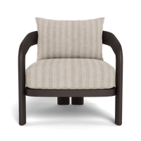 Chloe Aluminum Lounge Chair | Aluminum Bronze, Zuma Flax,