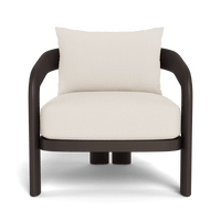 Chloe Aluminum Lounge Chair | Aluminum Bronze, Stirling Linen,