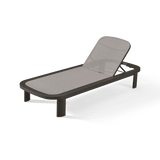 Chloe Aluminum Mesh Sun Lounge | Aluminum Bronze, Batyline Taupe,