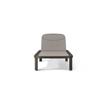 Chloe Aluminum Mesh Sun Lounge | Aluminum Bronze, Batyline Taupe,