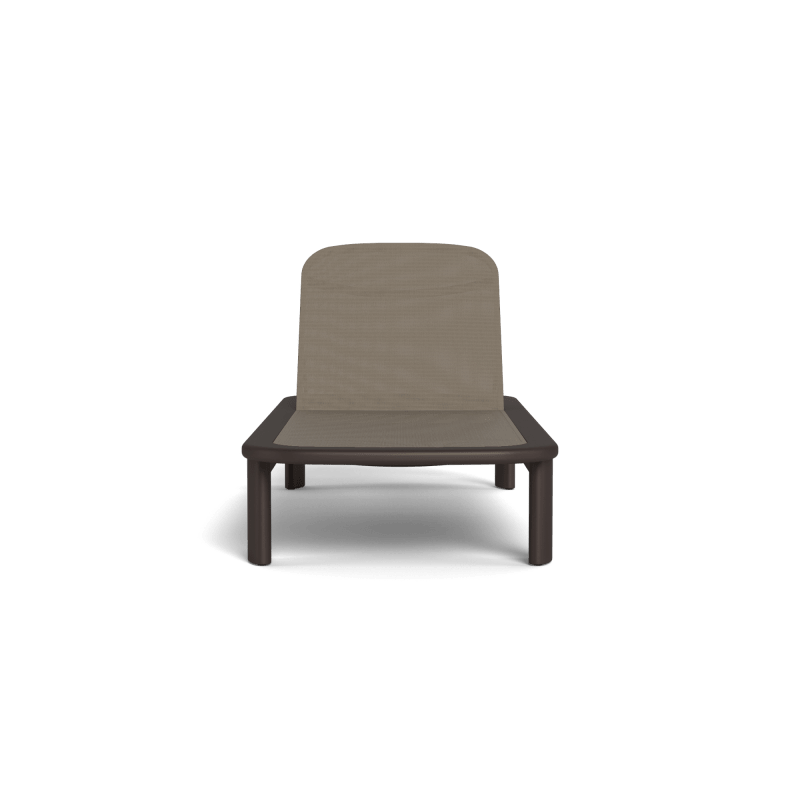 Chloe Aluminum Mesh Sun Lounge | Aluminum Bronze, Batyline Taupe,