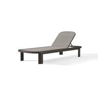 Chloe Aluminum Mesh Sun Lounge | Aluminum Bronze, Batyline Taupe,
