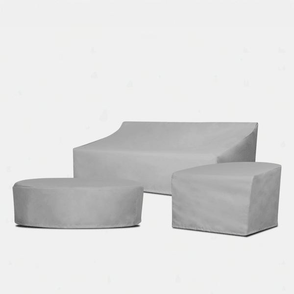 Chloe Aluminum Rectangle Coffee Table - Weather Cover